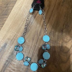 Paparazzi beautiful sky blue necklace